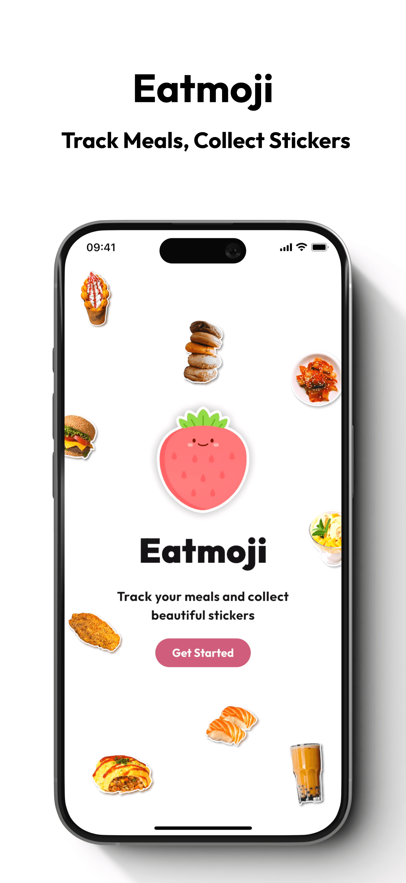 Eatmoji app screenshot 1 - calorie tracking and food sticker diary