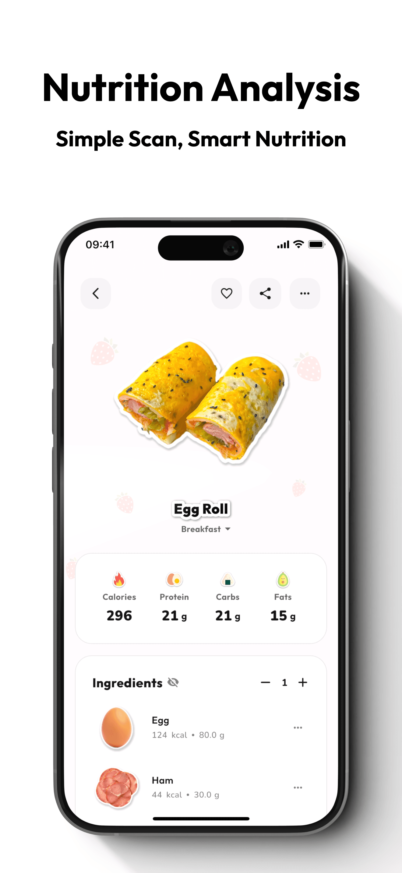 Eatmoji app screenshot 3 - calorie tracking and food sticker diary