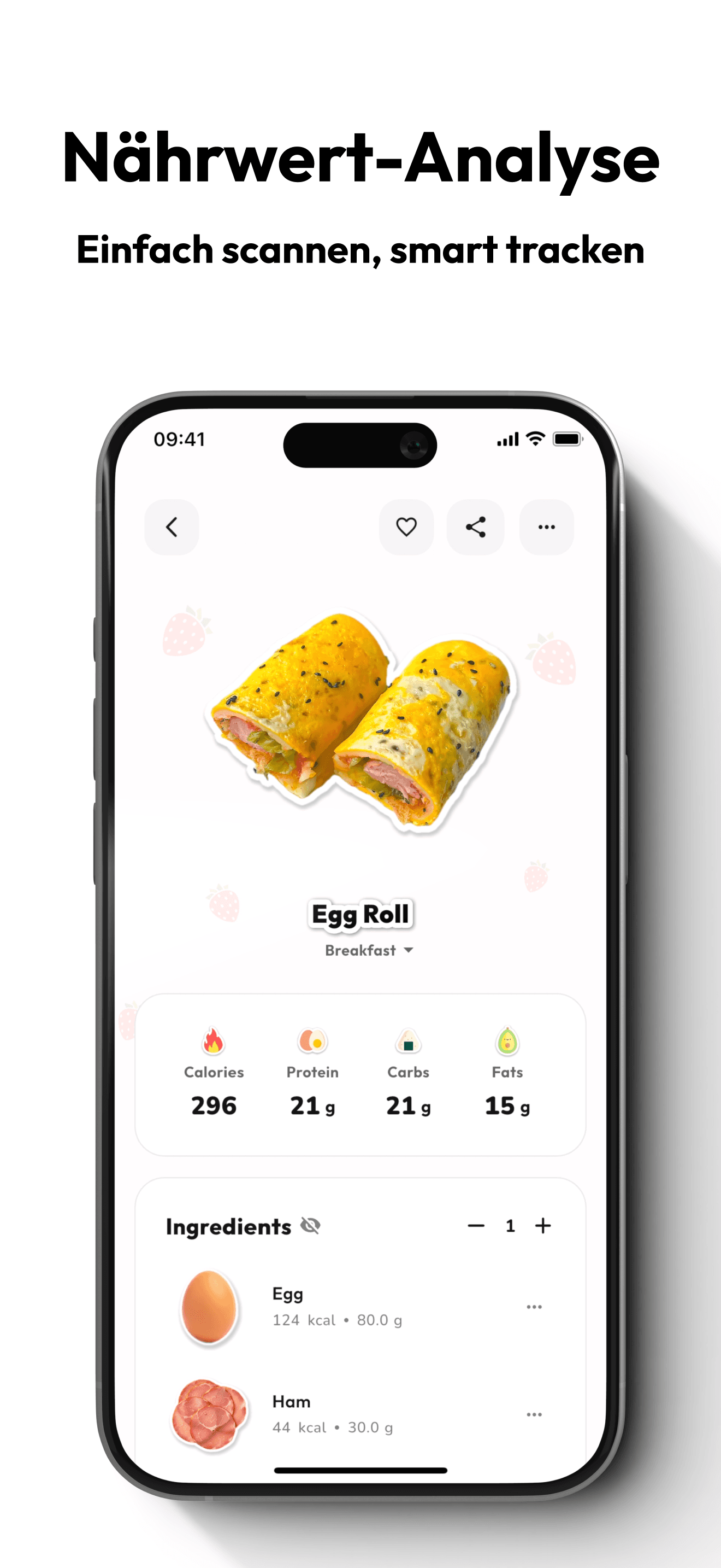 Eatmoji app screenshot 3 - calorie tracking and food sticker diary
