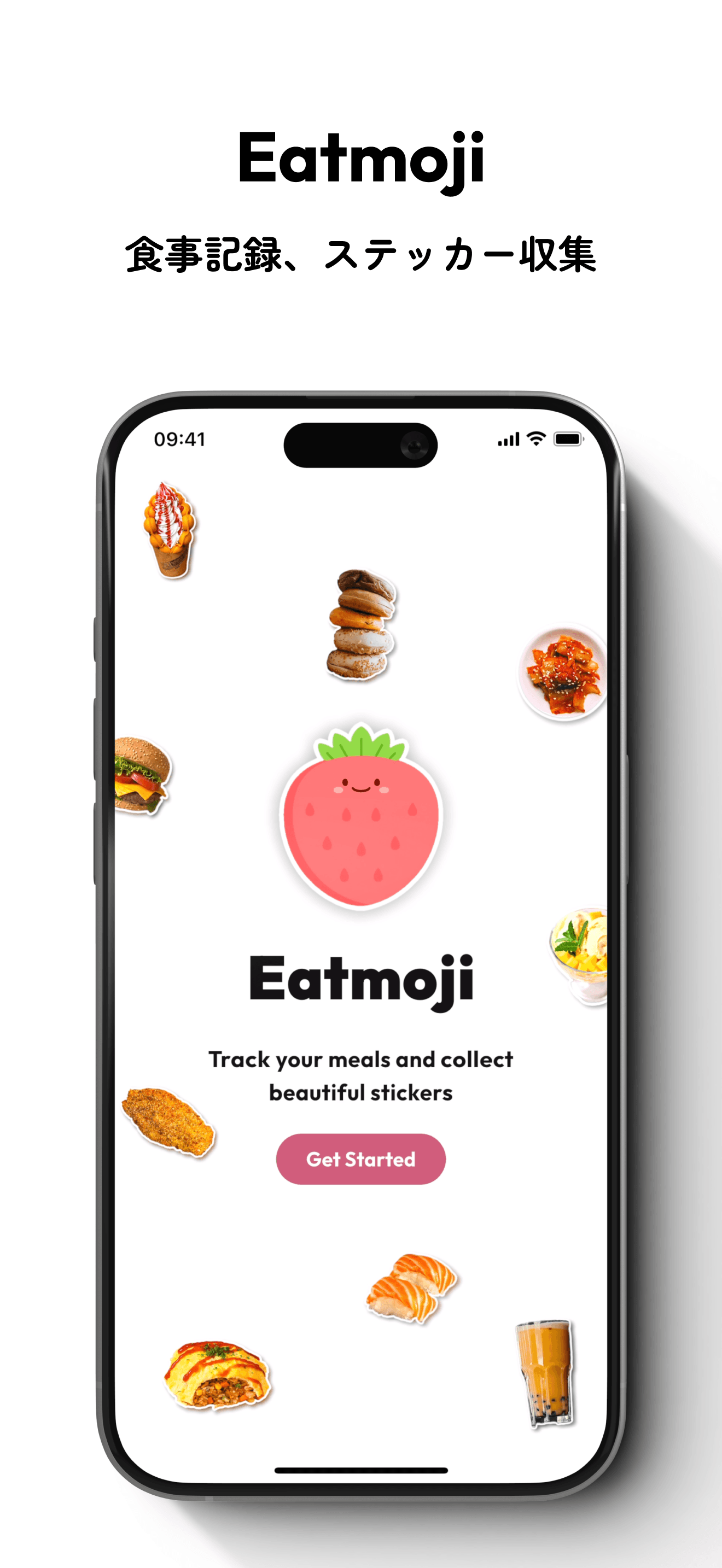 Eatmoji app screenshot 1 - calorie tracking and food sticker diary