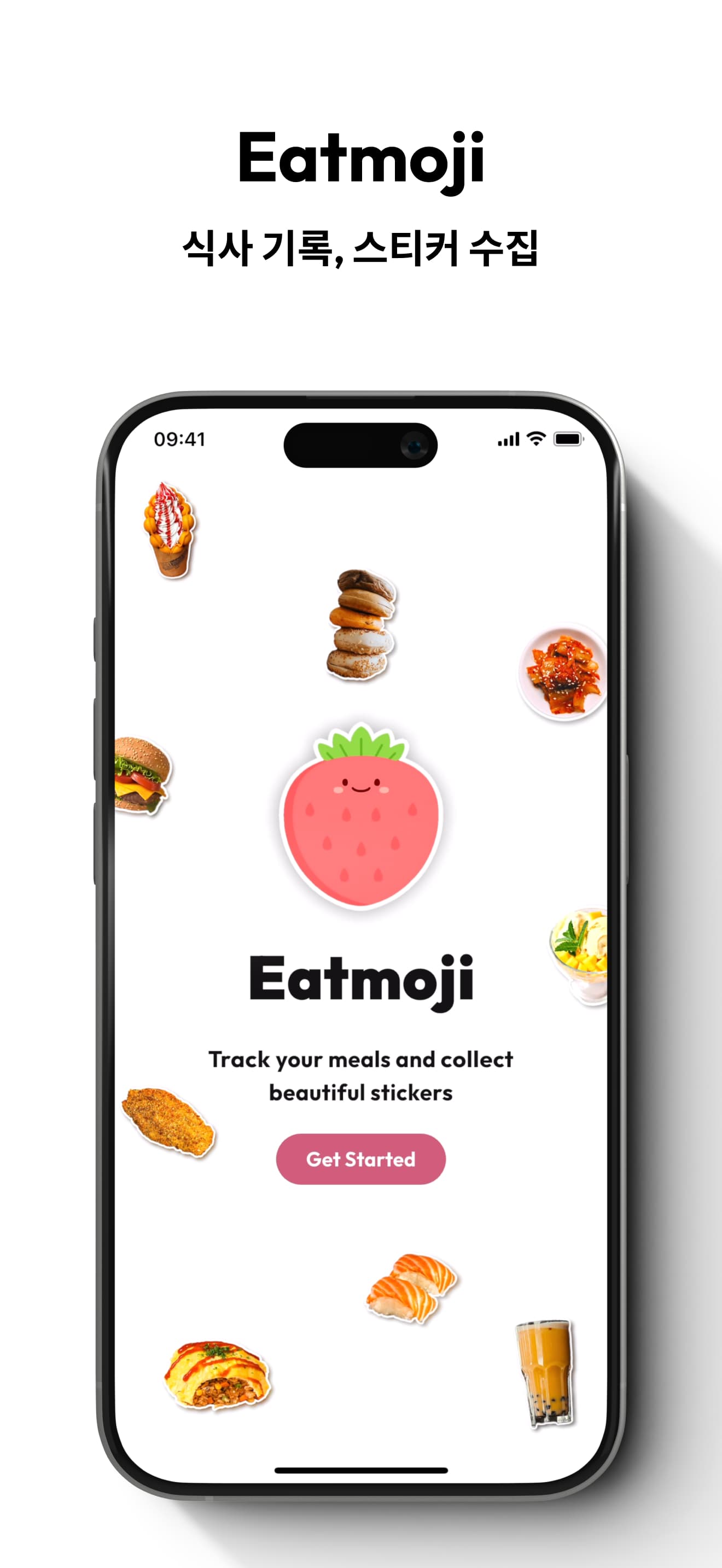Eatmoji app screenshot 1 - calorie tracking and food sticker diary